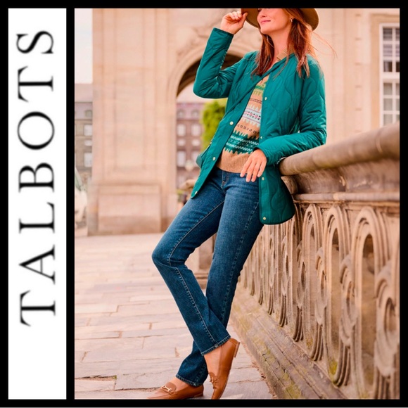 NWOT Talbots Petite Straight Leg Jeans - Picture 2 of 12